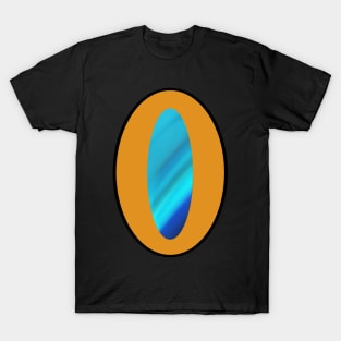 Opal blue golden dinosaur eyes T-Shirt